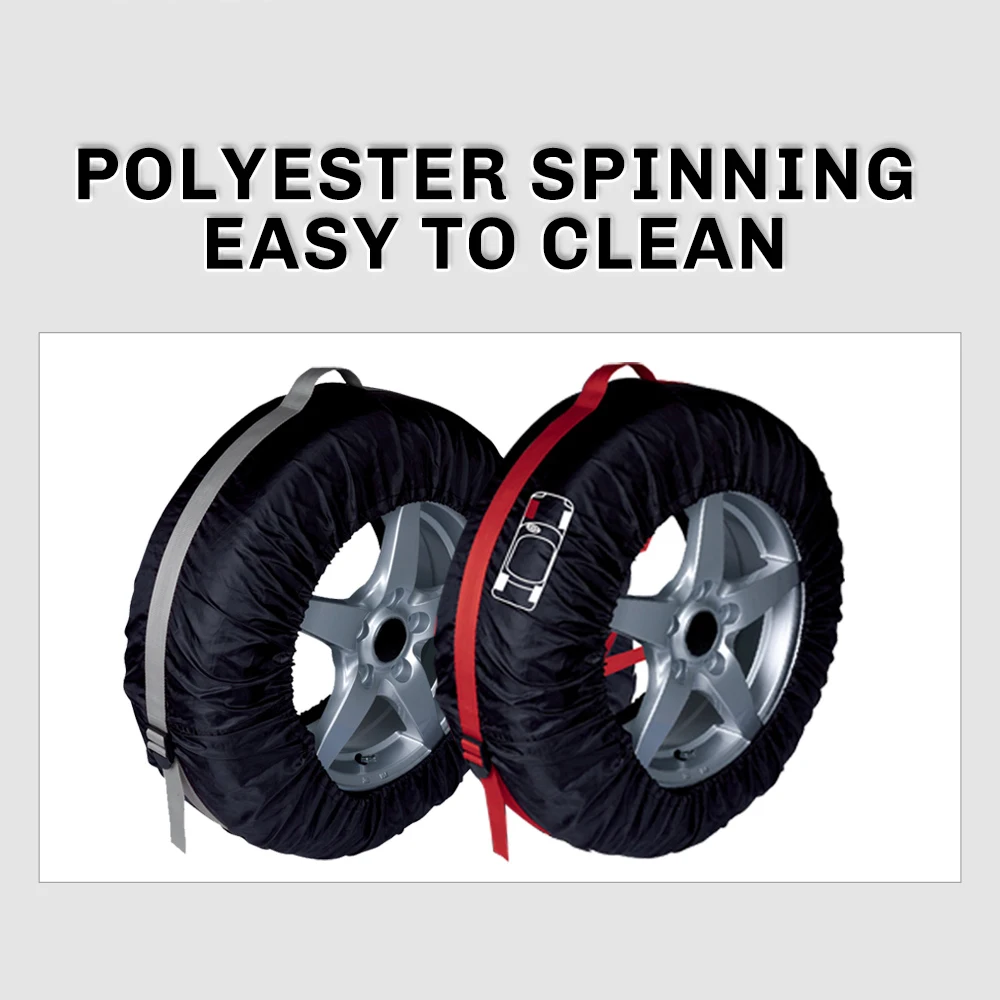 4 шт. запасное колесо чехол полиэстер зимой и летом автомобиля Покрышки сумка для