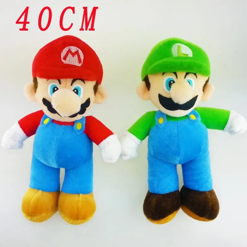 

40cm Super Mario Bros Plush Toys Big Size Mario Stuffed Toys Mario Dolls Stuffed Toy Baby Dolls for Children Gifts Good Quality