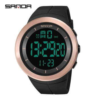 

SANDA Luxury Men Analog Digital Military Sport LED Waterproof Wrist Watch man Fitness Multi-function Relogio Masculino
