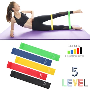 

Yoga Gum resistance bands 5Pcs/Set elastic band for fitness Gym Workout Sport Elastic Bands Rubber Training Exercise Equipments