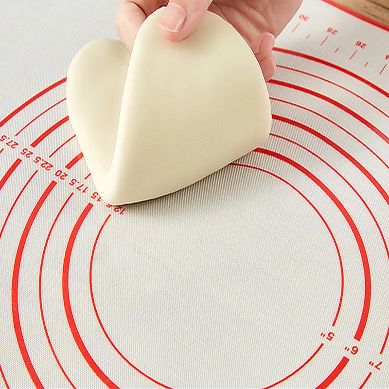 Silicone Pastry Mat Non Stick Baking Mat Cooking bakery tools with Measurement Fondant Counter Dough Rolling Mat Oven Liner