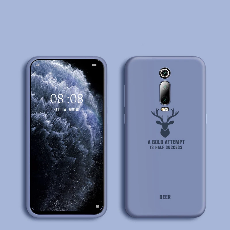 MOFi для xiaomi mi 9t pro Чехол Силиконовый mi 9t чехол противоударный мягкий ТПУ задняя оболочка capas модные чехлы с принтом из мультфильма - Цвет: lavender gray