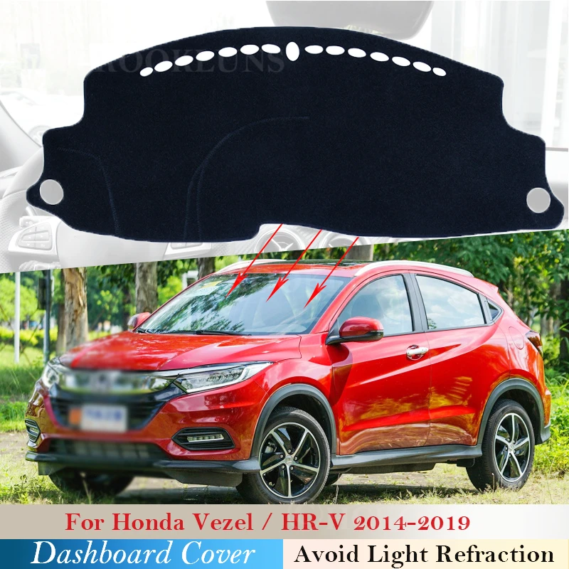 Защитная накладка на приборную панель для Honda HR V Vezel 2014 ~ 2019 автомобильные