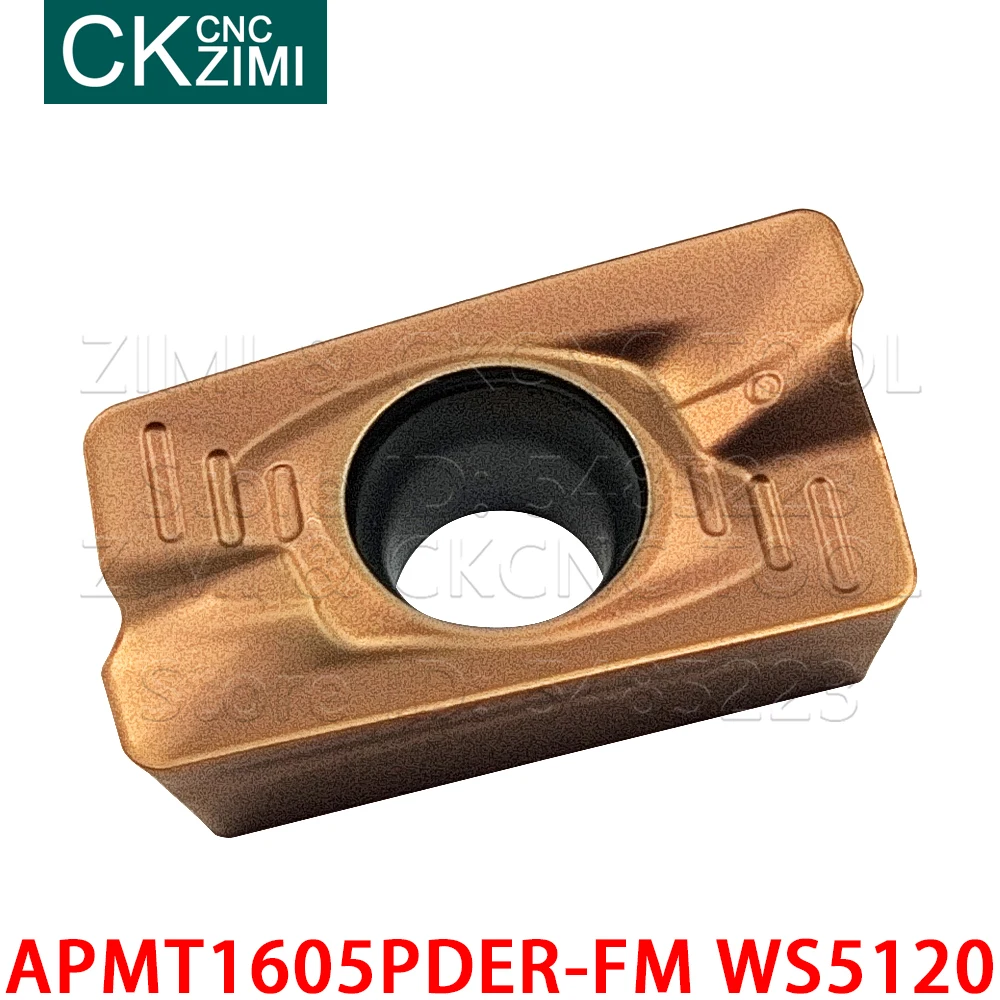 APMT1605PDER-FM WS5120 APMT 1605 PDER FM Carbide Inserts Milling Inserts Tools CNC Metal lathe Cutting Tools for Hardened steel router milling bits