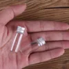 wholesale 100 pieces 4ml 16*40mm Glass Bottles with Aluminum Caps Mini Glass Bottles Tiny Jars Vials 6