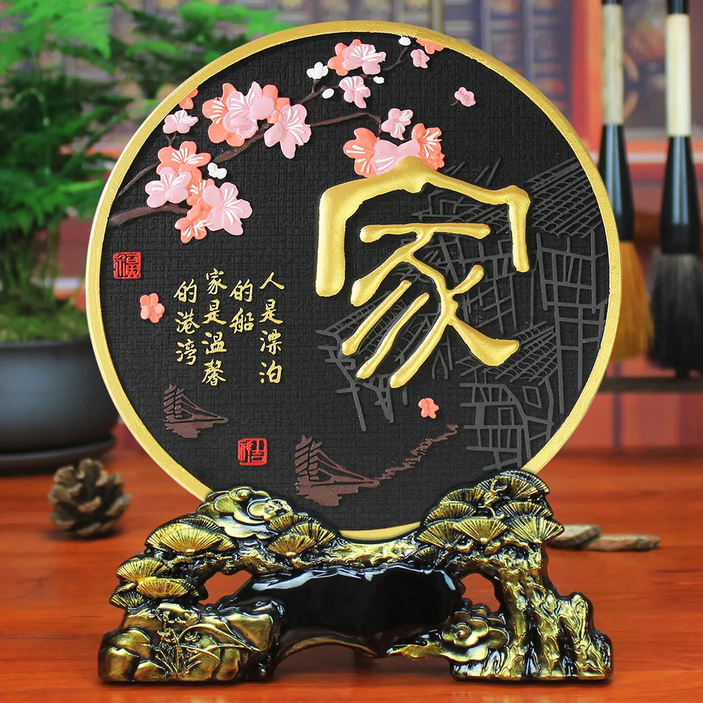 

Wine cabinet decoration activated carbon carving crafts bedroom living room TV cabinet porch home decoration creativity