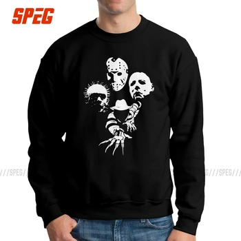 

Horror Icons Hellraiser Puzzlebox Halloween Men Pullovers 100% Cotton Funky Sweatshirts Crew Neck Clothing Birthday Gift Hoodie