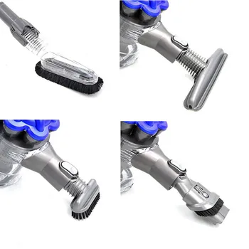 

Crevice Brush Mini Tool Kit For Dyson V6 DC24 DC25 Vacuum Cleaner Attachments Small Square Brush Wide Brush Long Flat Suction