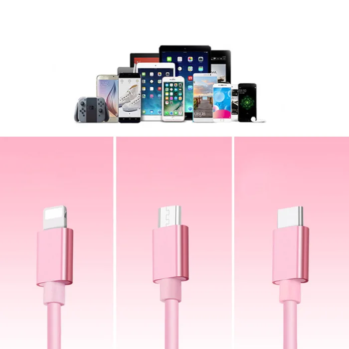 Мультизарядный кабель Шнур 3 в 1 type C Micro USB выдвижной для мобильного телефона NC99