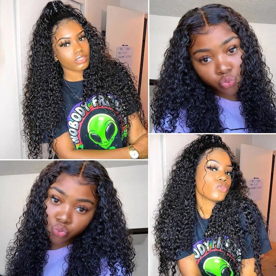 Парик RXY с глубокой волной парики из человеческих волос на сетке спереди для