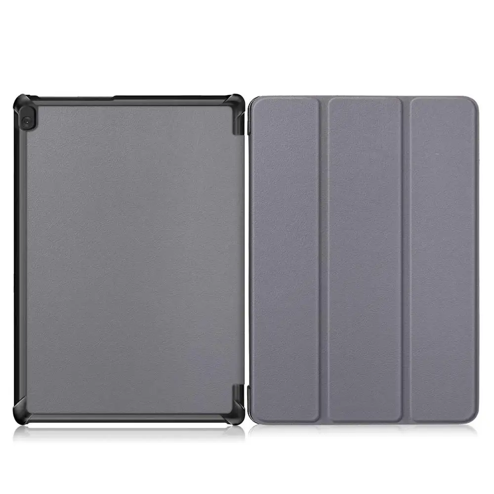 M10-KST-Gary Тонкий Магнитный чехол из искусственной кожи для lenovo tab M10 TB-X605L TB-X605F чехол для планшета для lenovo tab M10 HD TB-X505L TB-X505F чехол - Цвет: M10-KST-Gary