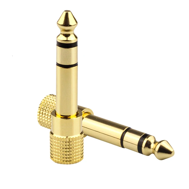 6.5mm Male Plug To 3.5mm Female Gold Plated Adapter