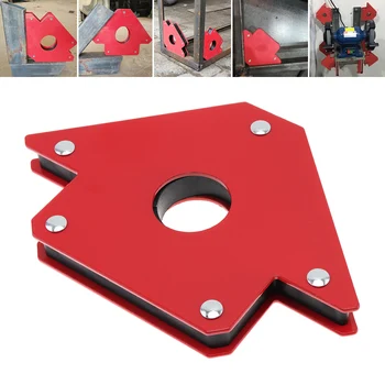 

1PCS 75LBS Ferrite Magnet Welding Magnetic Holder Strong Magnet 3 Angle Arrow Positioner Power Soldering Locator Tool