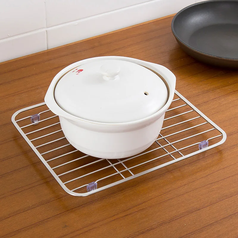 Stainless Steel Tray Rack Sink Bowl Dish Fruit And Vegetable Drainage Rack Household Kitchen Tableware Rack