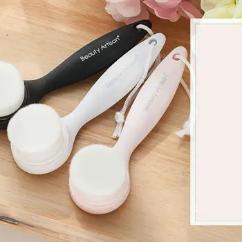 

Long Handle Face Brush Manual Skin-friendly Facial Cleansing Brush Soft Hair To Blackhead Deep Cleaning Hand Brush