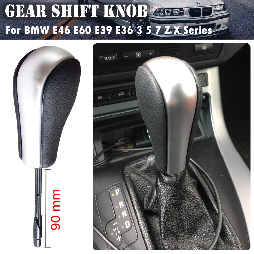 Silverblackcarbon Car Styling Automatic Vehicles Gear Shift Knob