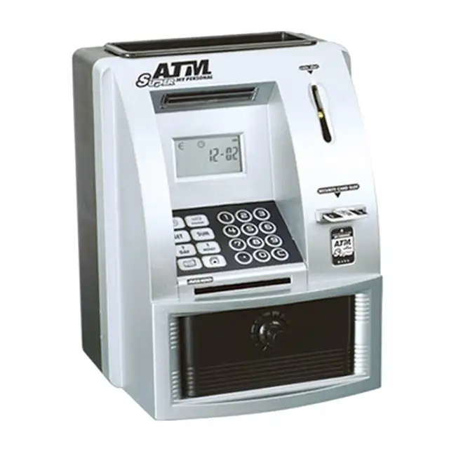 Electronic Piggy Bank ATM Password Money Box Cash Coins Saving Box ATM Bank Safe Box Automatic Deposit Banknote Christmas Gift 4