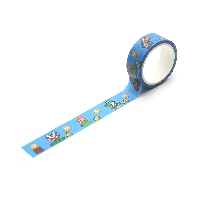 PC292 Wholesale 20pcs /lot Mario Cute Cartoon Washi Tape DIY Scrapbooking Label Masking Tape Student Stationery Gift