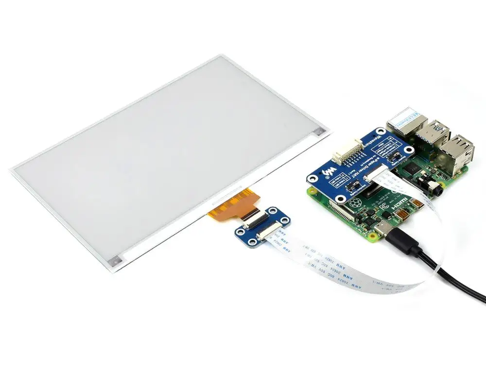 Дисплей E Ink Waveshare 880*528 7 5 дюйма для Raspberry Pi красный/черный/белый три