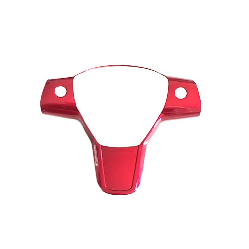Red Steering Wheel Для Tesla модель 3- держатель для Центральной чашки консоль панель крышка рамка отделка рулевое колесо панель автомобильные аксессуары 4 цвета - Название цвета: Red Steering Wheel