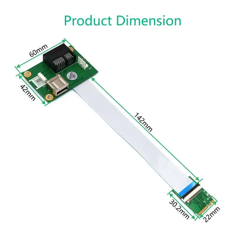 M.2 ключ PCI-E Mini Card 1X адаптер с достаточной прочностью и пересеченность переходная карта с 4 Pin Мощность Порты и разъёмы FPC плоский разъем кабеля
