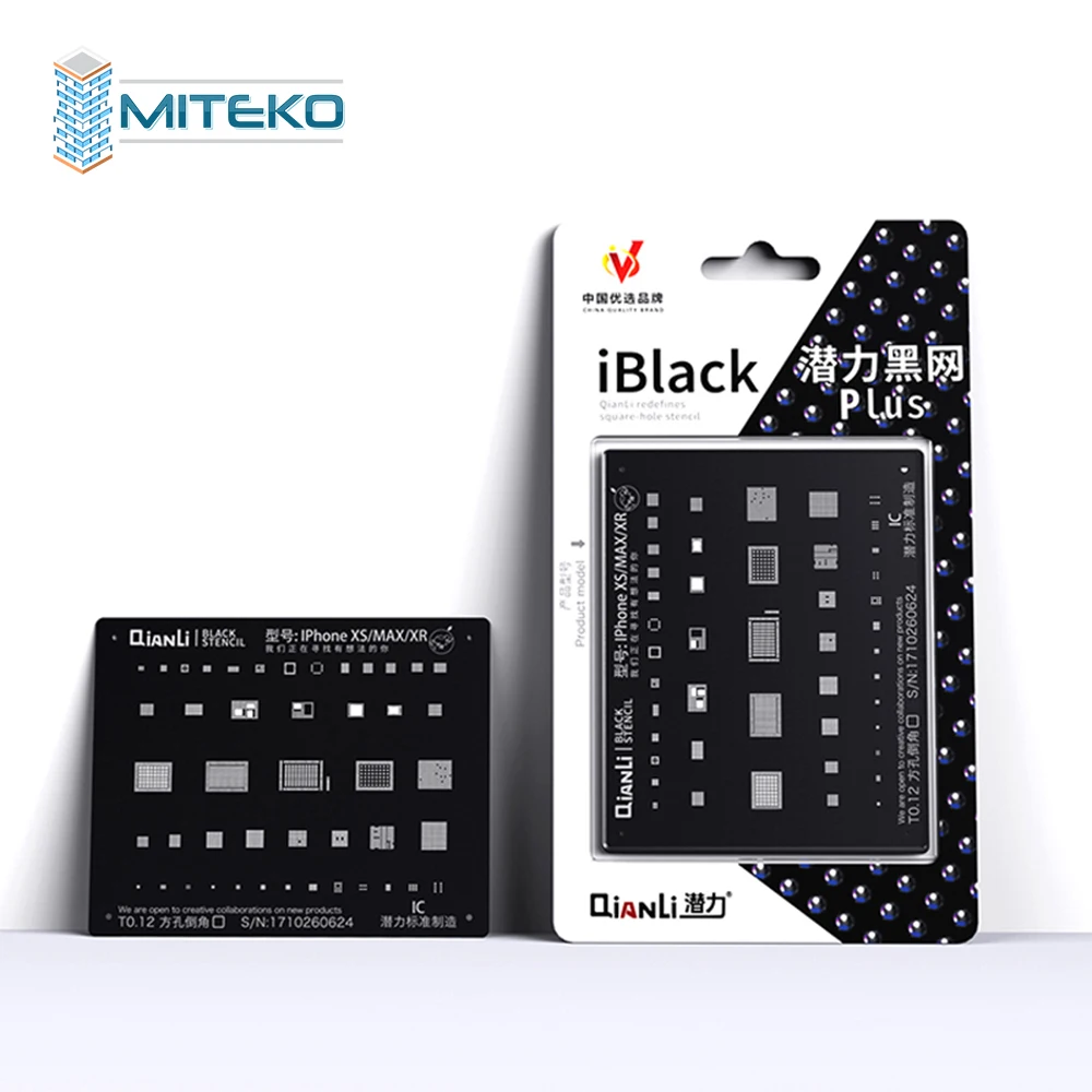 QIANLI для IOS iblack стальная сетка NAND baseband IC/cpu A8 A9 A10 A11 A12 BGA трафарет для IPHONE 6 6S 7 7P 8P T0.12 net