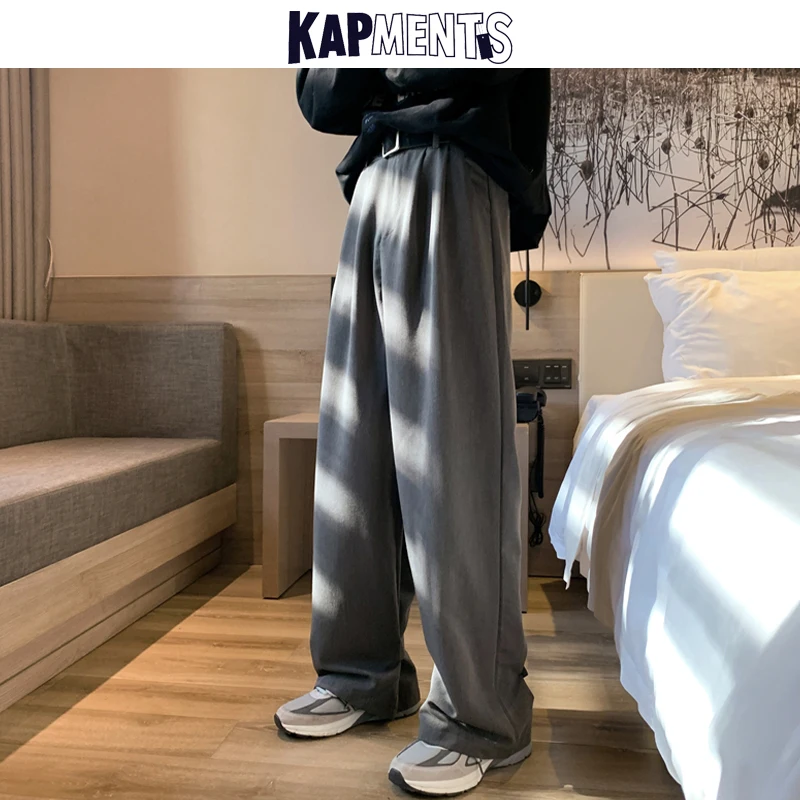 Men Overalls Wide Legs Streetwear Baggy Pants Spring Mens Black Harajuku Sweatpants Male Casual Harem Joggers 5XL wide leg pants wide leg sweatpants men cargo pants