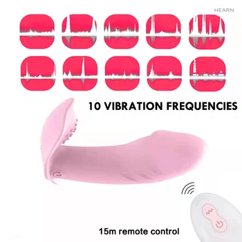 Wearable Butterfly Dildo Vibrator G Spot Sex Toys for Women 10 Speeds Clitoris Stimulator Remote Control Panties Vibrating 4