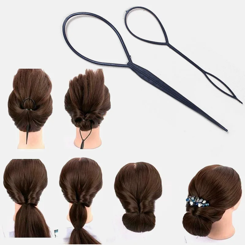 

2pcs/set Ponytail Tools Fashion Tail Hair Braid Hair Tools Maker Styling Tool Korean Style Hair Styling Tools Hair Accessories