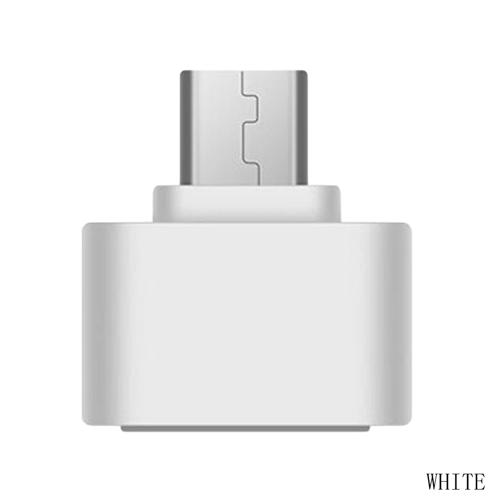 USB OTG адаптер USB конвертер для Android Tablet PC Micro USB для мини OTG кабель - Цвет: Черный