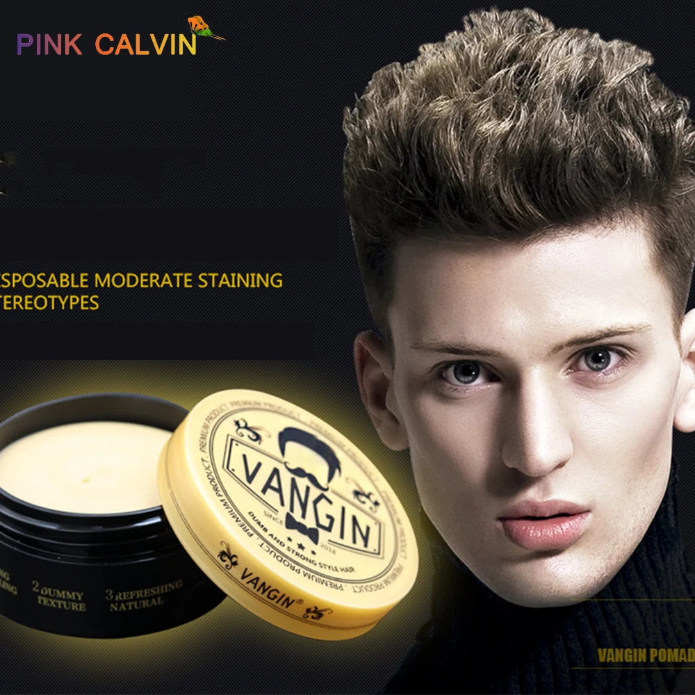 

VANGIN Fashion Finished Hair Styling Clay Daily Use Mens Hair Clay High Strong Hold Low Shine Hair Styling Wax 100g