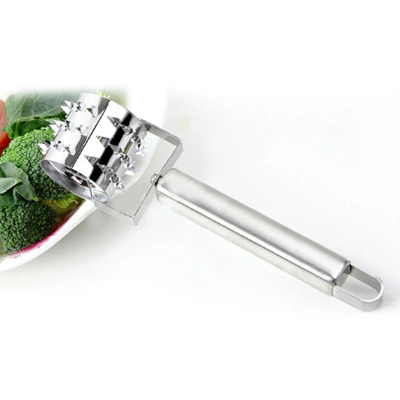 Нержавеющая сталь Мясорубка стейк Tenderizers Инструменты для барбекю роликовый дизайн свободная игла для мяса креативный кухонный аксессуар CNIM Лидер продаж