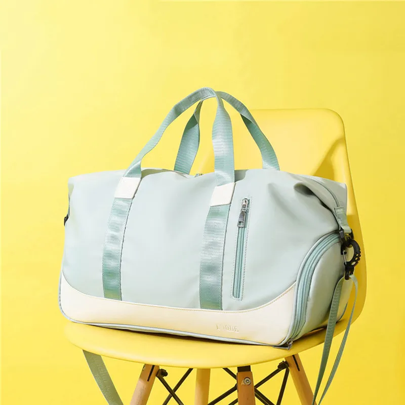 

Women Large Capacity Gym Bag Swimming Yoga Sports Bags Multifunction Hand Travel Duffle Weekend Package Dry And Wet Separation