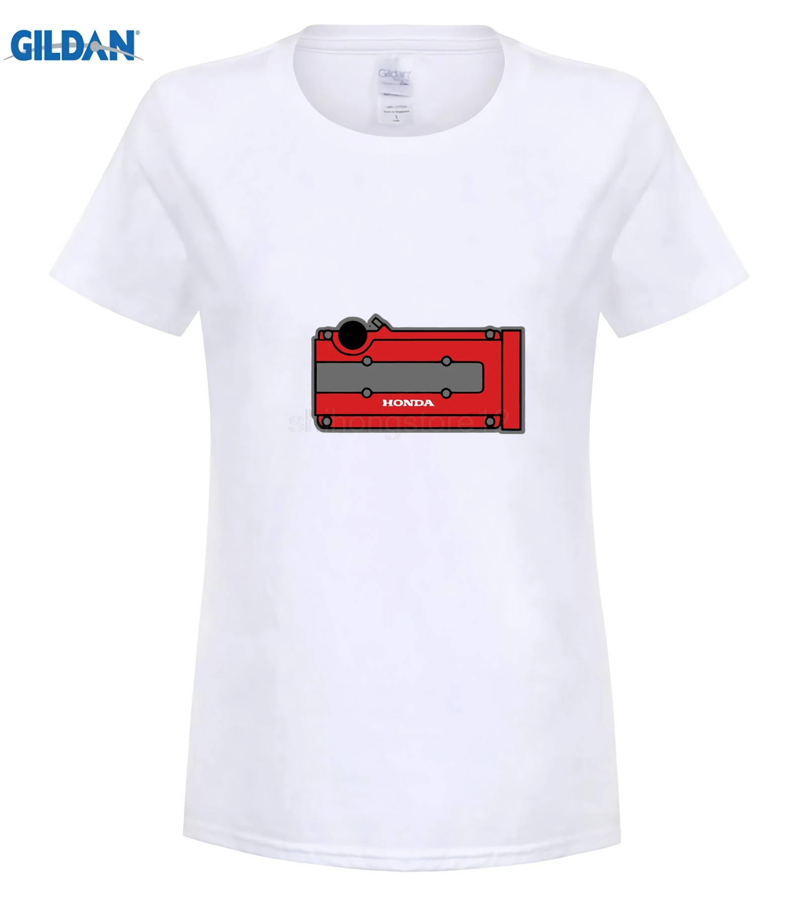 New Summer Tee Shirt B Series valve cover Japanese Car Shirt Short-Sleeve Unisex T-Shirt PNW b16 b18c Cool T-shirt - Цвет: women white