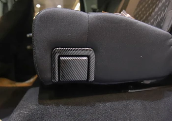 

For Toyota Tundra 2016-2016 Carbon Fiber Grain Interior Rear Sear Handles Decor Cover Trim ABS Car Accessories 4PCS