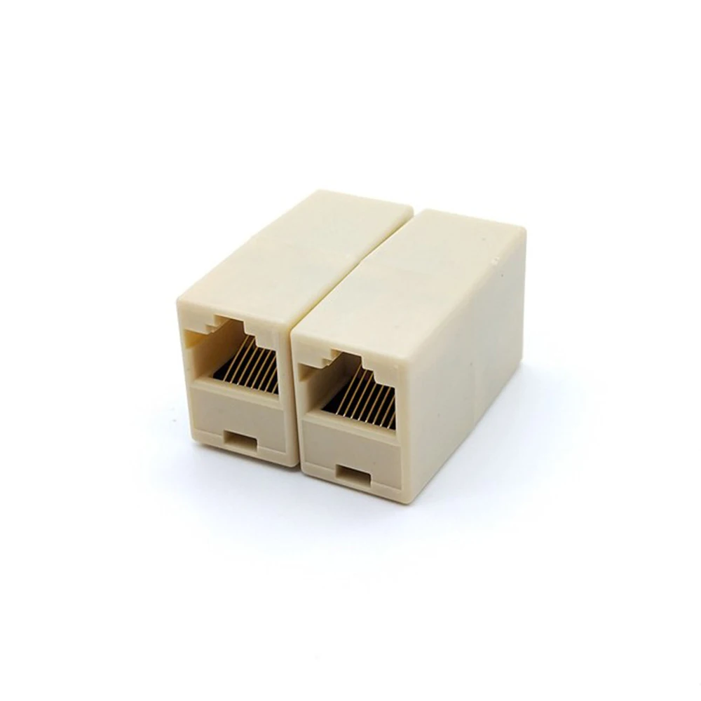 

10PC RJ45 8Pins Network Ethernet Lan Cable Joiner Bilateral Coupler Connector