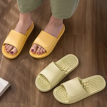 

Summer Indoor Bathroom Slippers Outdoor leisure soft shoes Non-Slip Unisex Couple Massage comfortable shoes Slippers #35