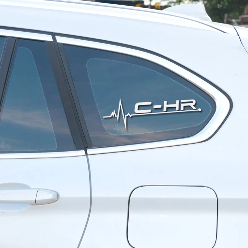 1 шт., наклейка для автомобиля, украшение на окна, дверь для Toyota C-HR avensis auris hilux Corolla Camry, наклейка на значок, автомобильные аксессуары