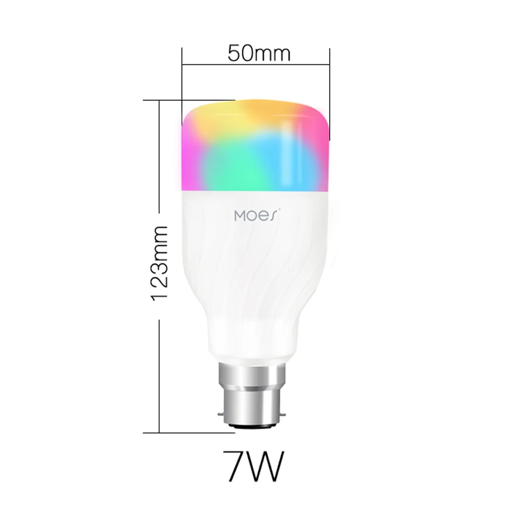 Wifi-патрон, умный свет лампы умная цветная светодиодная лампа 7 Вт RGBW приложение дистанционное управление работа с Alexa Google для умного дома E27 E14 B22