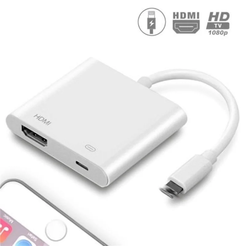 Tonbux 1080P HDMI кабель для освещения Мужской к HDMI Женский кабель HD AV адаптер кабель Поддержка IPad Ipod IPhone IOS