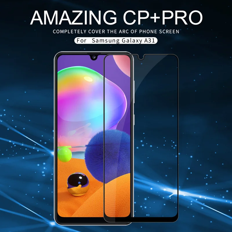 

New 2020 For Samsung Galaxy A31 Tempered Glass Full Coverage Anti-Explosion Tempered Glass Screen Protector CP+ pro