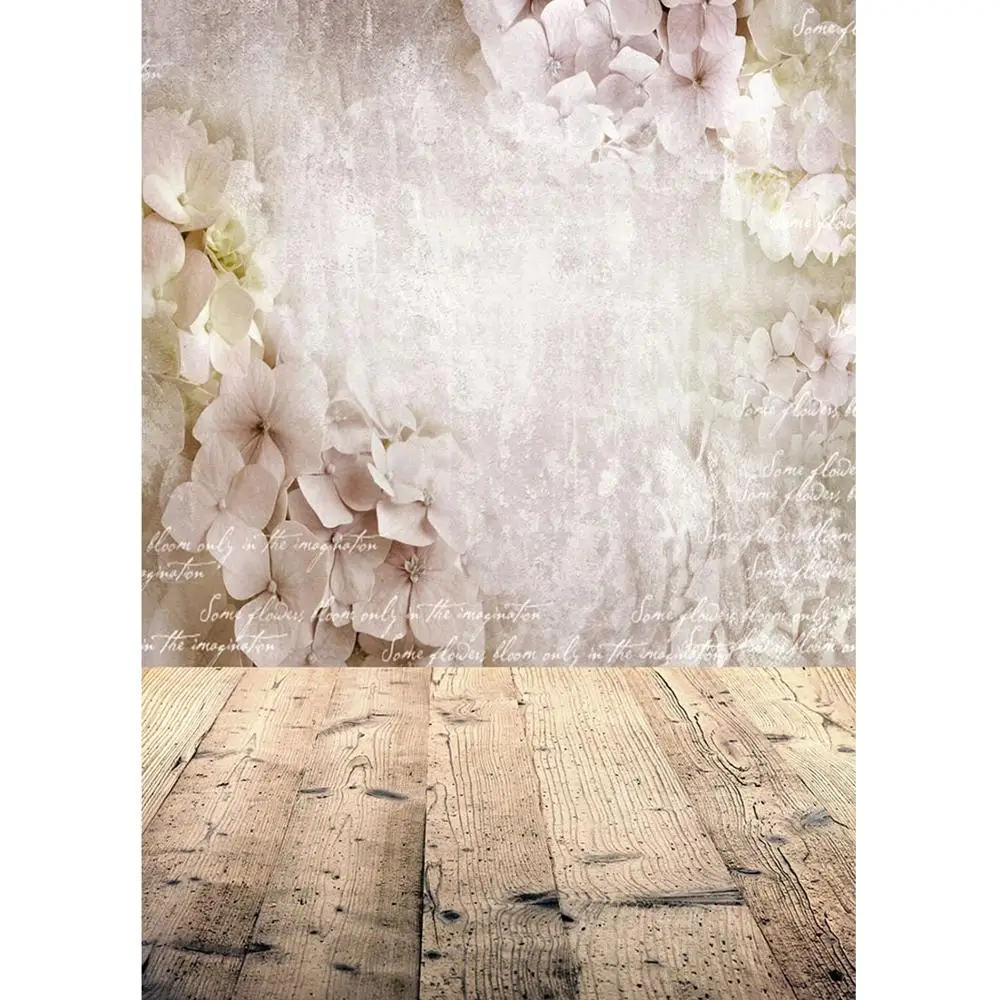 

Flower Wooden Floor Photography Backdrops Computer Printed Photoshoot Background for Children Baby Lovers Portrait Phtoto Studio