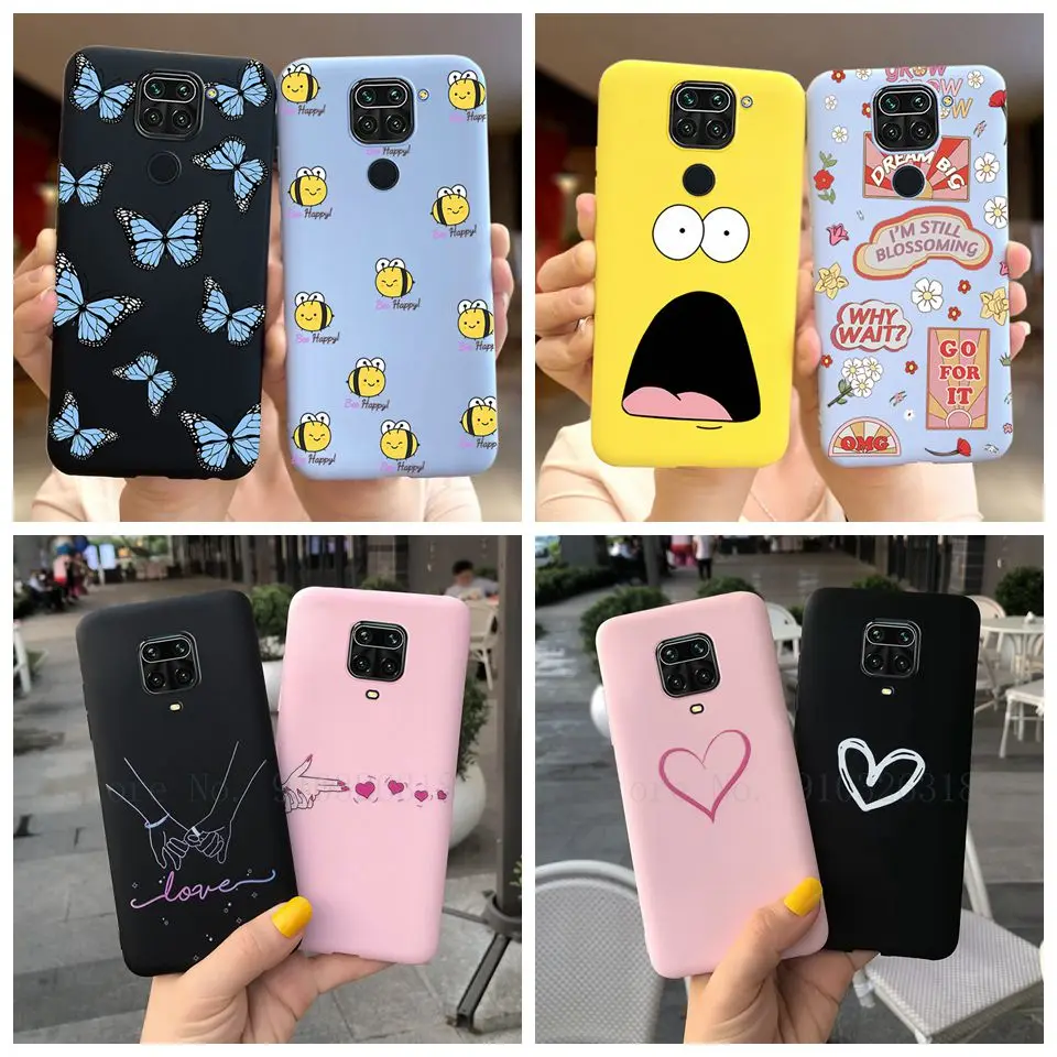 Per Xiaomi Redmi Note 9 Note 9 S Cover Posteriore In Gomma Candy Color Cartoon Custodia In Silicone Liquido Per Redmi Note 9 S 9 S Note 9