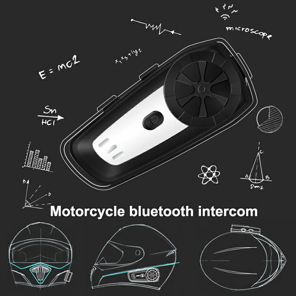 Водонепроницаемый мотоциклетный беспроводной Шлем Интерком мотоциклетный шлем Переговорная гарнитура с fm-радио шлем гарнитура