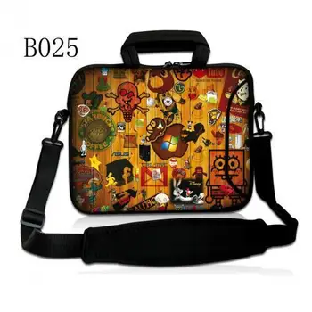

print 10 13 13.3 14 15 15.6 17 17.3 Inch Laptop sleeve Notebook Bag Case Messenger Shoulder Laptop Bag for ipad macbook
