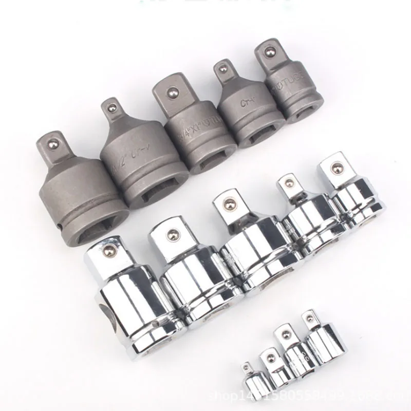 uxcell Lot de 2 adaptateurs de douille 1/4 (F) x 3/8 (M), femelle vers mâle, Cr-V (noir
