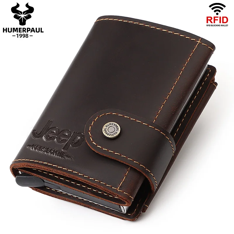Metal Wallet Coin-Purse Id-Card-Holder Cash Credit-Card Business Rfid Blocking Slim Aluminum