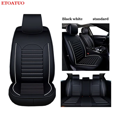 white standard ETOATUO универсальный чехол для автомобильных сидений для lada granta vesta priora kalian largus xray niva автомобильные аксессуары для стайлинга автомобилей Автомобильные Чехлы - Название цвета: white standard