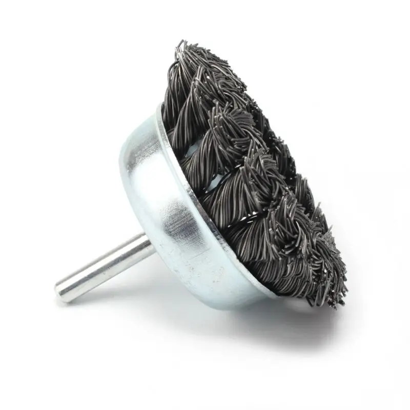 1 шт. проволочная щетка для стаканчиков 3 дюйма 6 мм металлическая с гофрированным