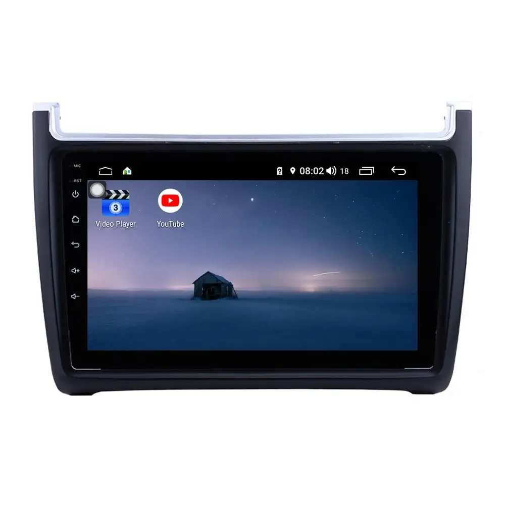 COIKA 8 Core 9 ''Android 8,1 автомобильный магнитофон для Volkswagen Polo 2012- gps Navi Google SWC BT PIP 4+ 64G ram wifi OBD DVR